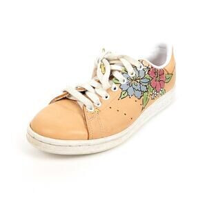Adidas x Stan Smith Amber Blush Floral Lace Up Sneakers Size 6.5